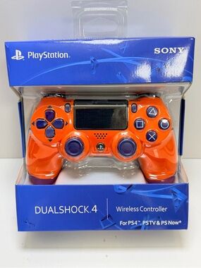 Sony DualShock 4 Wireless Controller - Orange with Purple Accents